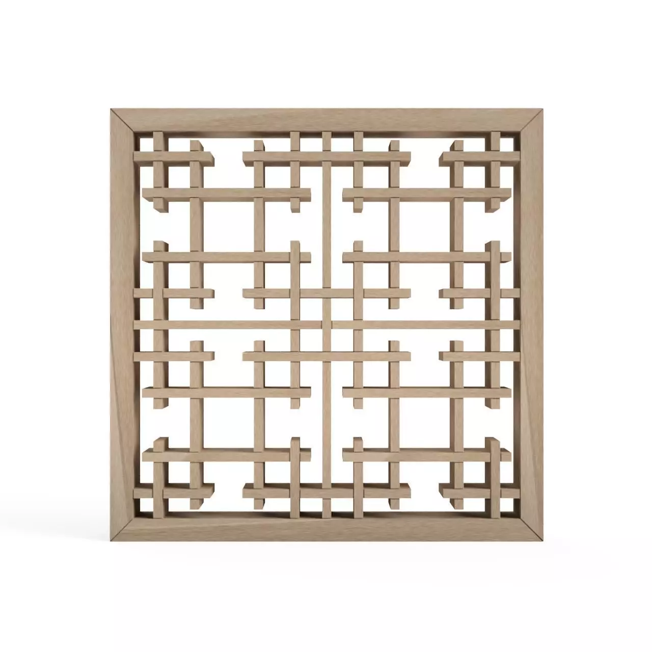 Izutsutsunagi wooden lattice design 3D print model