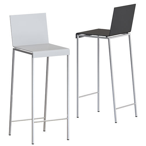 ZEUS Bianco Barstool 3D model