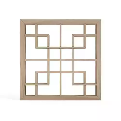 Kadotsunagi wooden frame with squares 3D print model