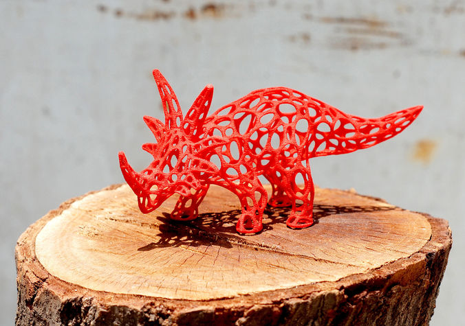 Styracosaurus Voronoi Wireframe - 3dprintable 3D print model