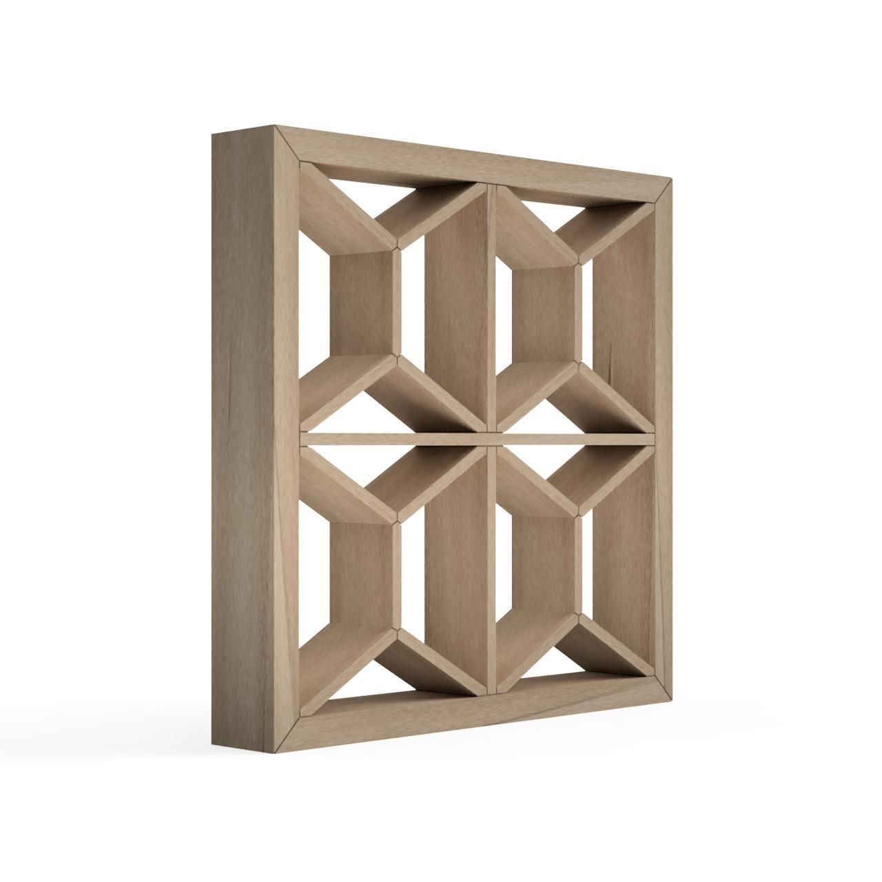 Kikkonishiki geometric wall sconce 3D print model_2