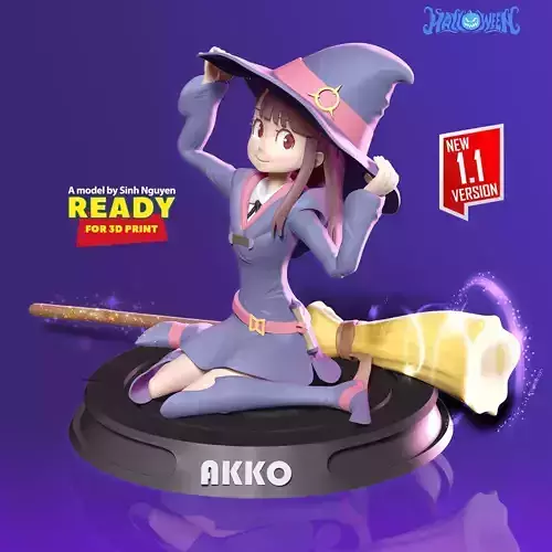 Akko - Little Witch 3D print model