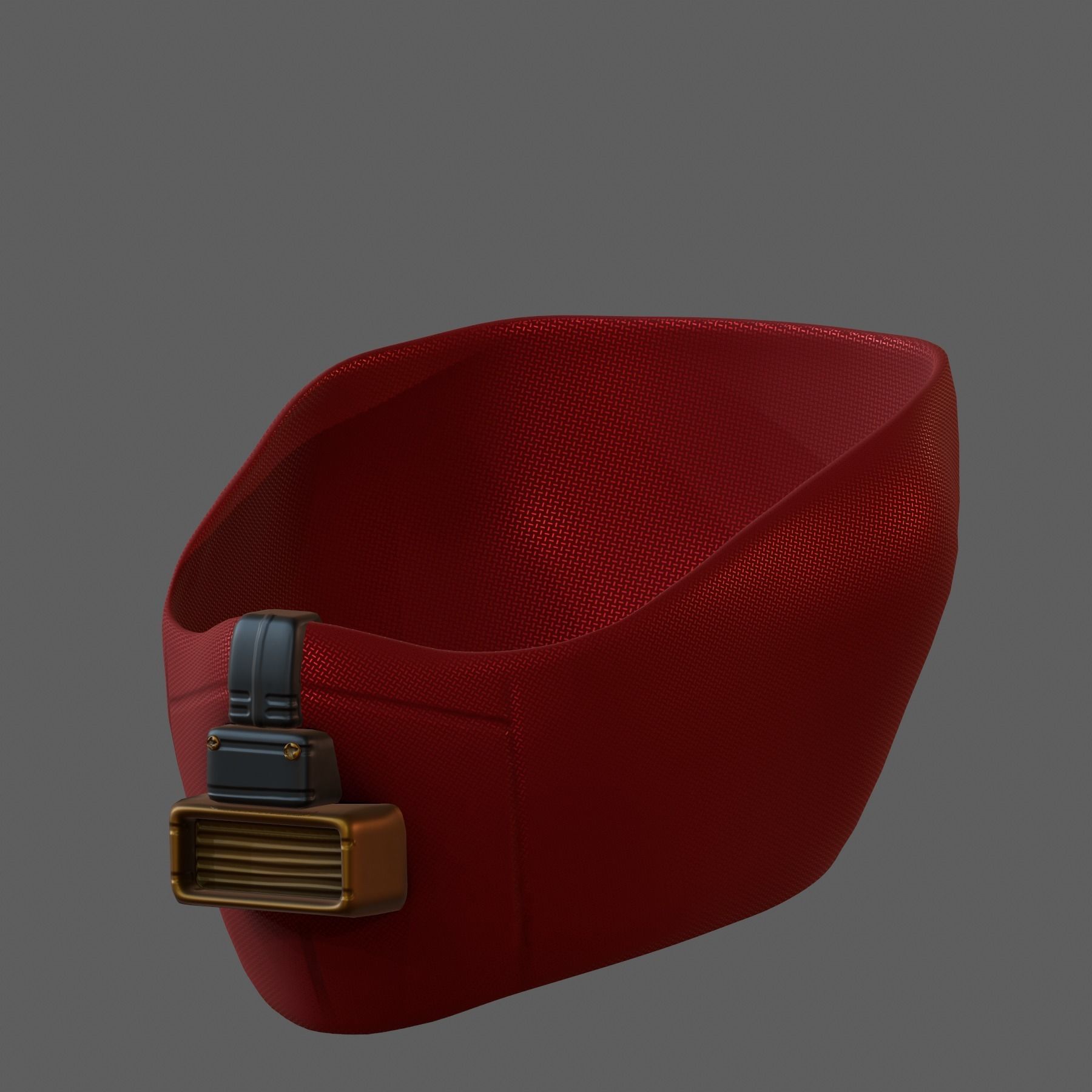 Gas mask helmet 3d model scifi Low-poly Low-poly 3D model_3