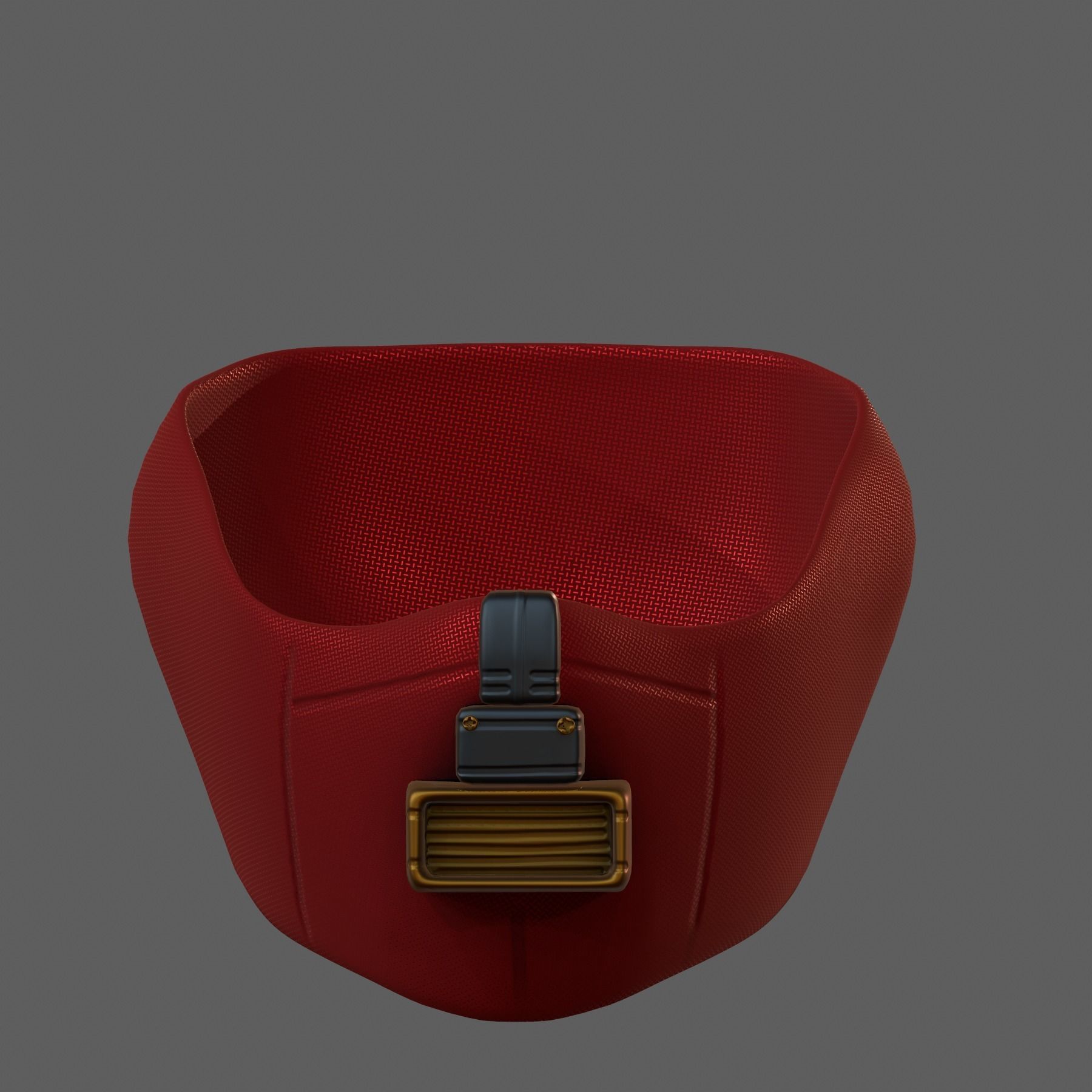 Gas mask helmet 3d model scifi Low-poly Low-poly 3D model_2