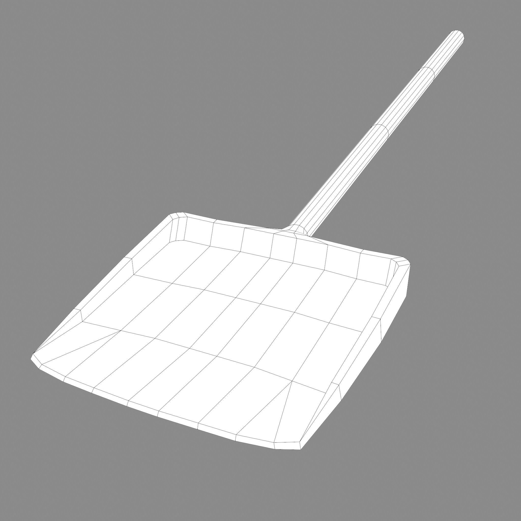 Small Coal Shovel  Low-poly 3D model_26