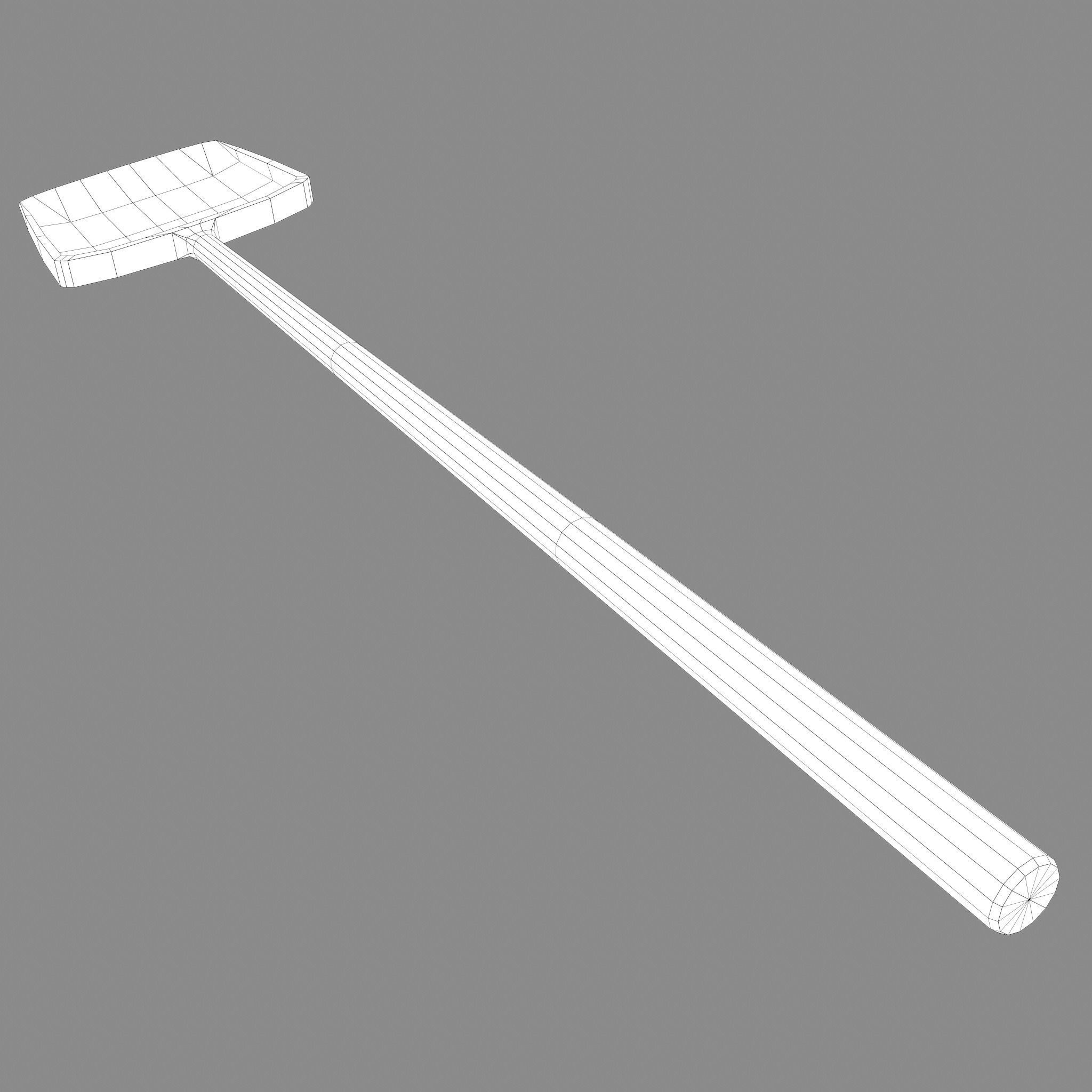 Small Coal Shovel  Low-poly 3D model_29