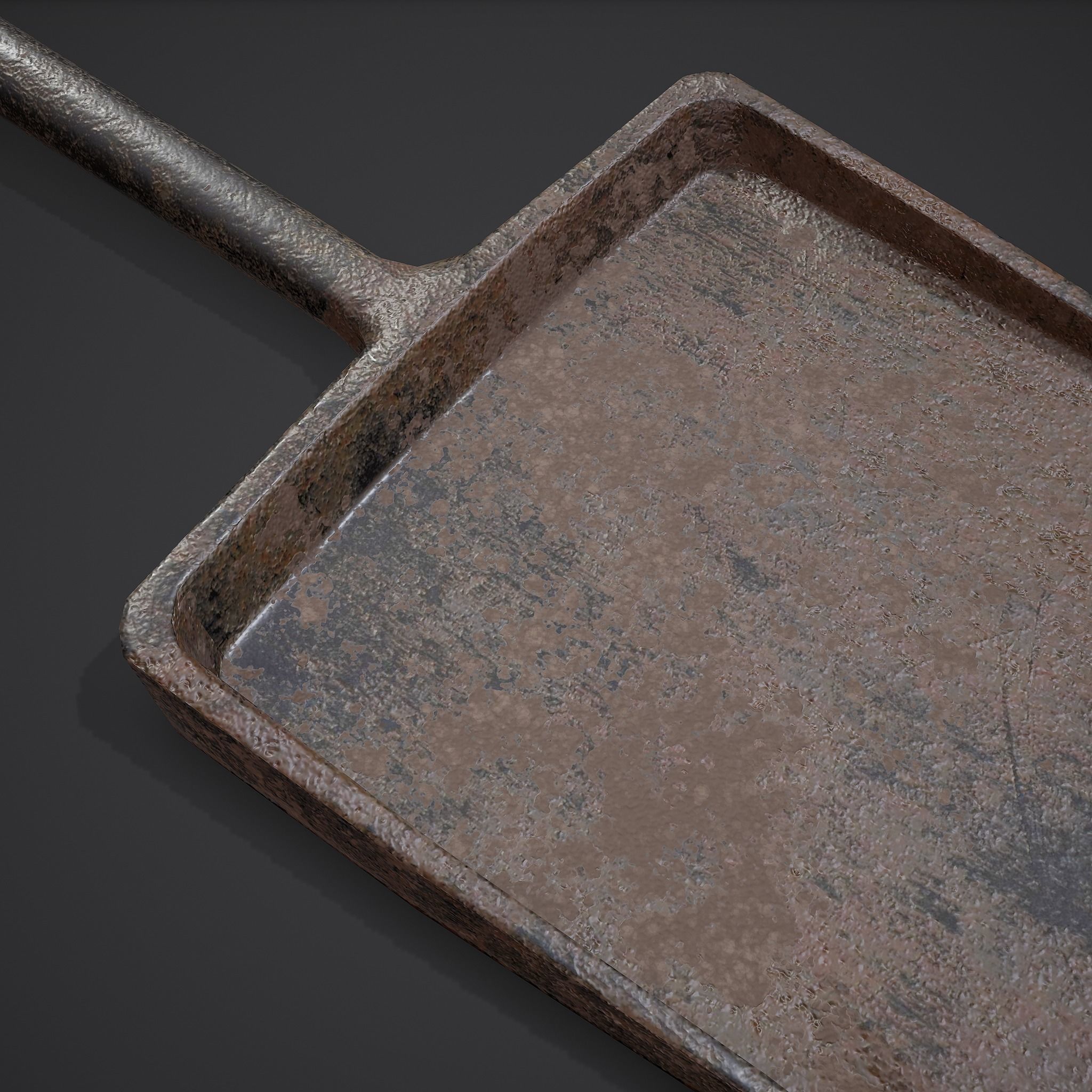 Small Coal Shovel  Low-poly 3D model_18