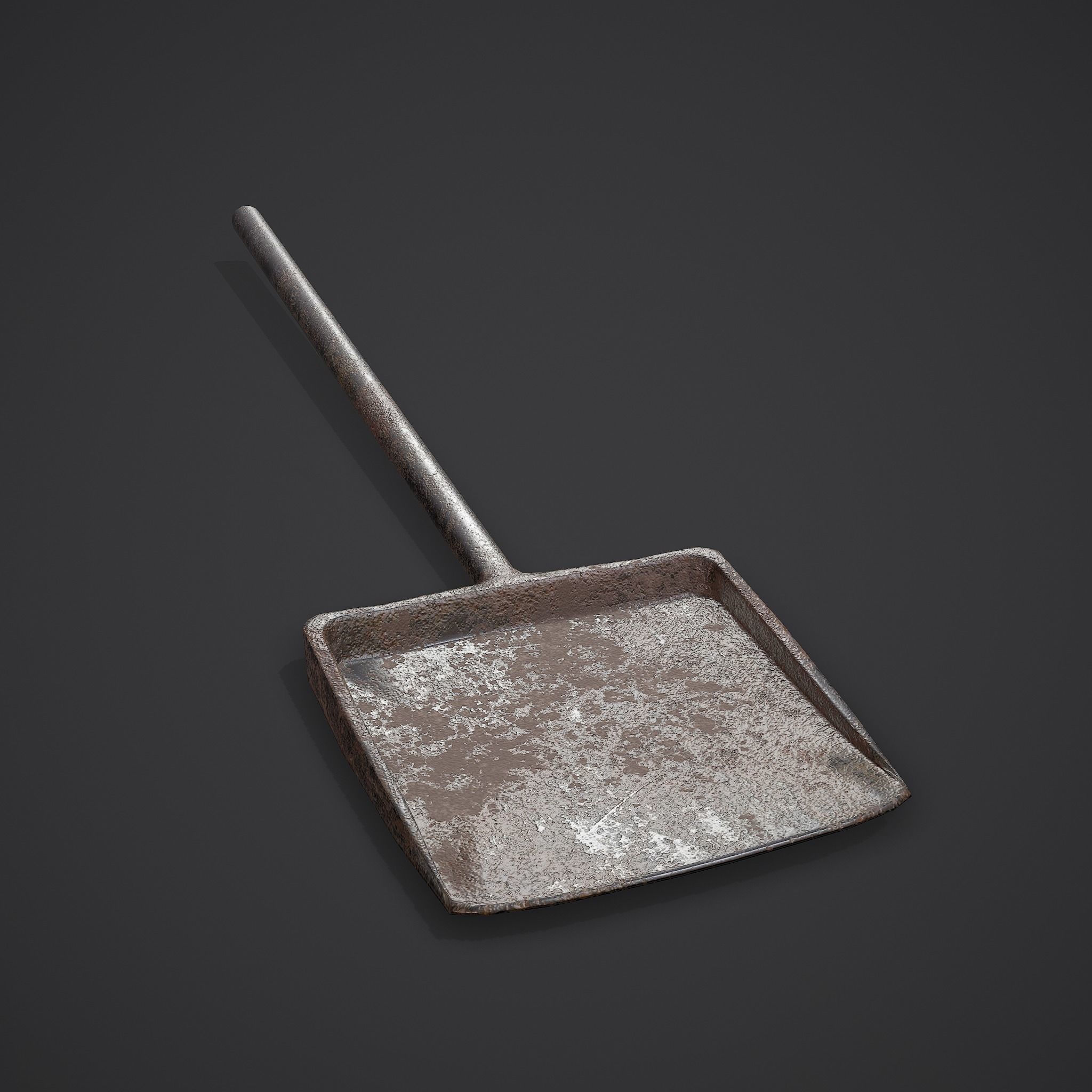 Small Coal Shovel  Low-poly 3D model_14