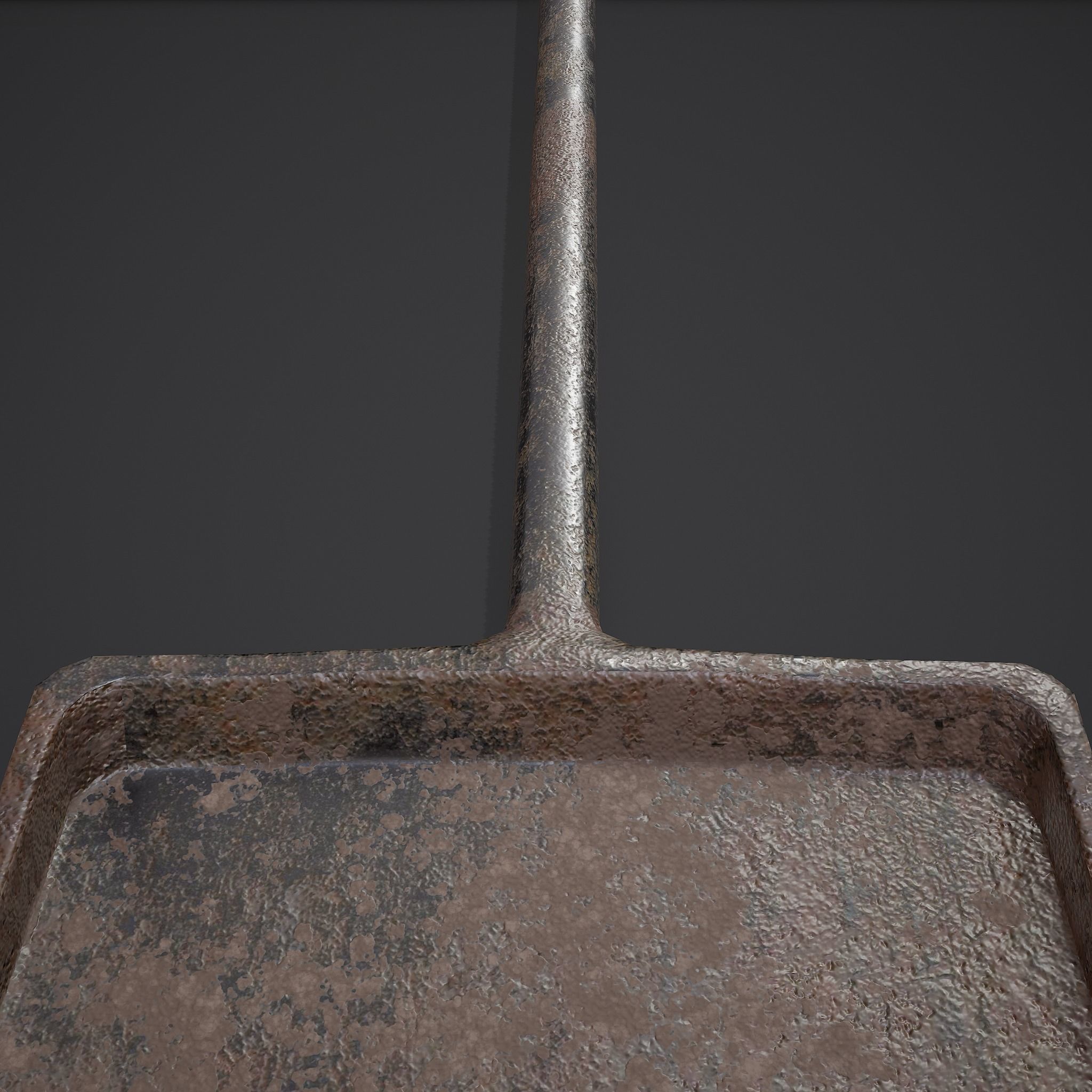 Small Coal Shovel  Low-poly 3D model_17