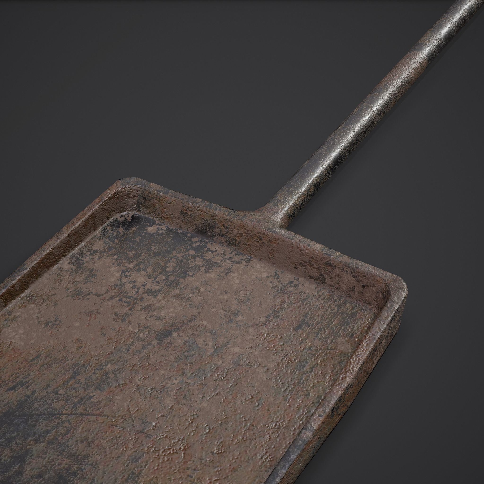 Small Coal Shovel  Low-poly 3D model_19