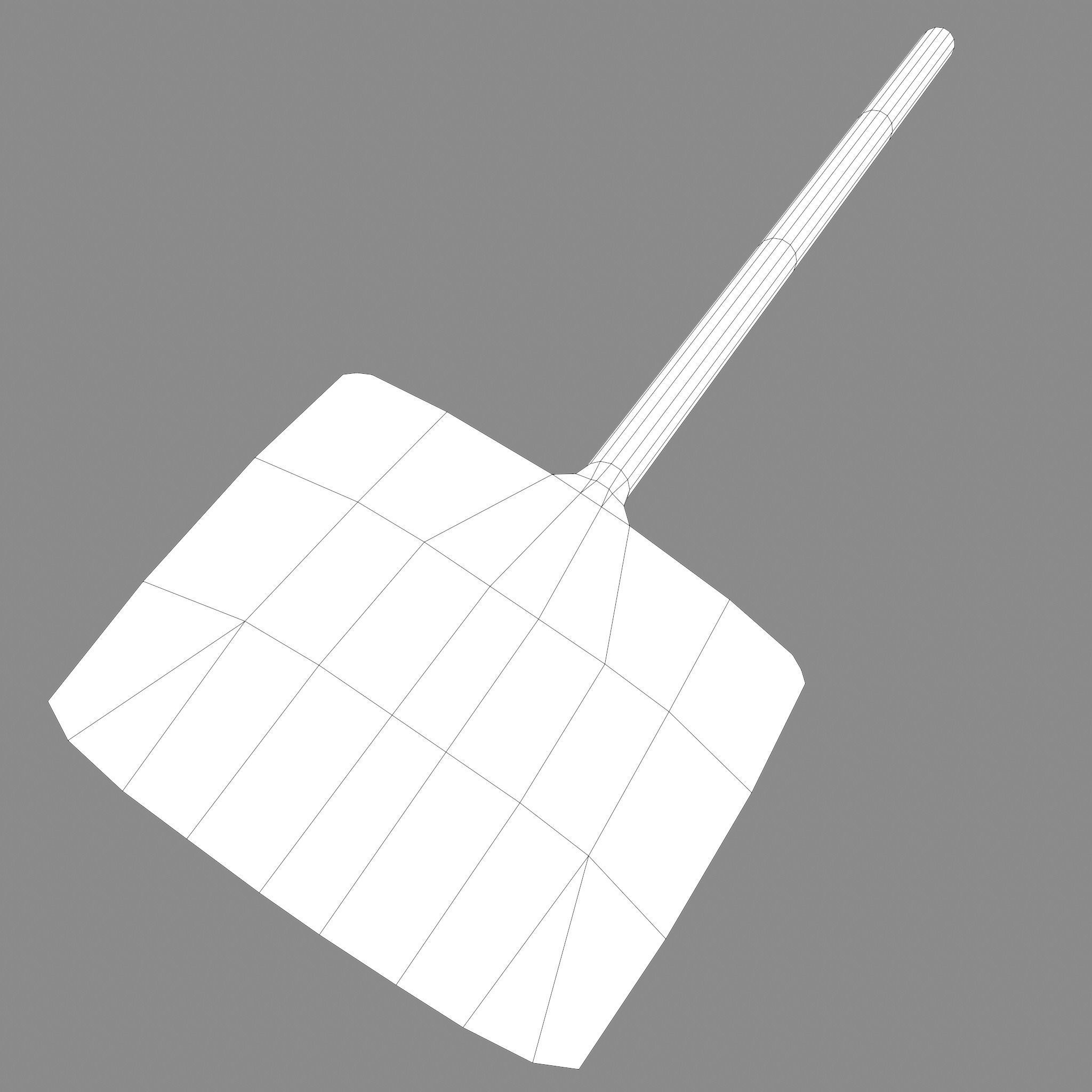 Small Coal Shovel  Low-poly 3D model_27