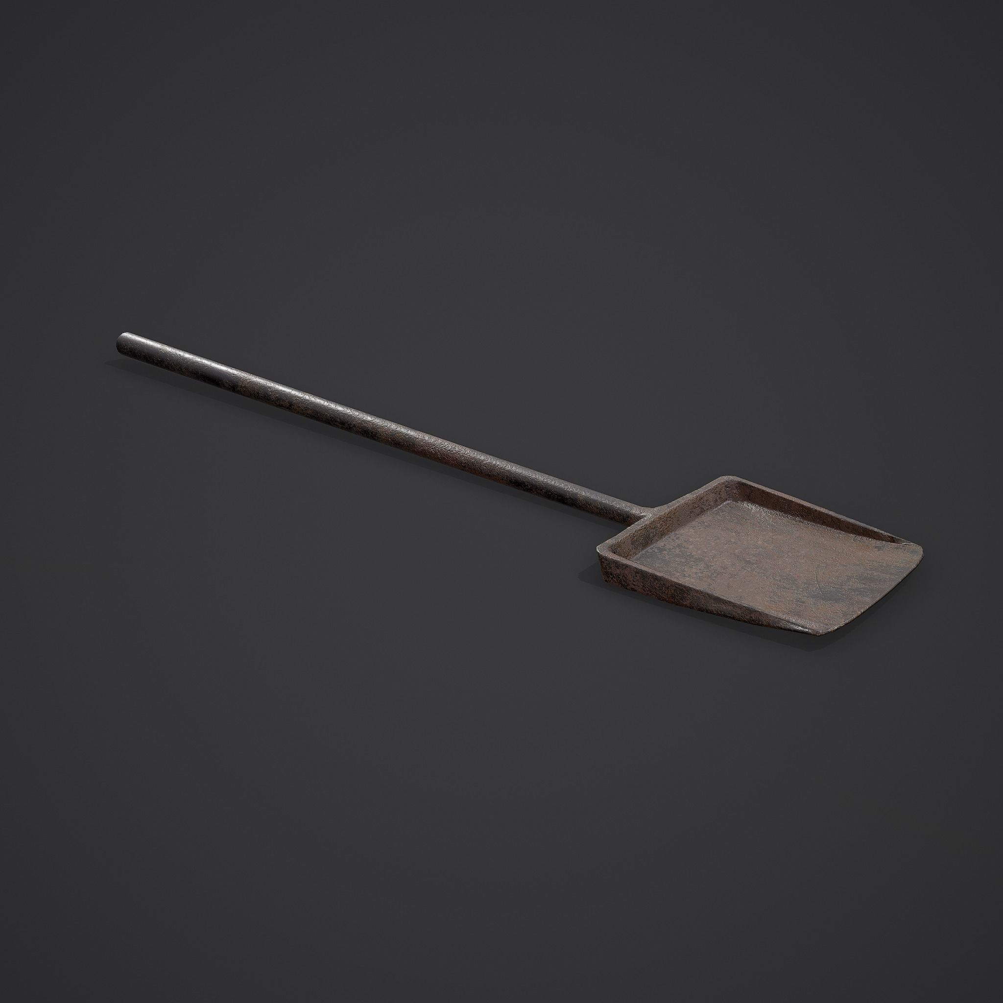 Small Coal Shovel  Low-poly 3D model_20