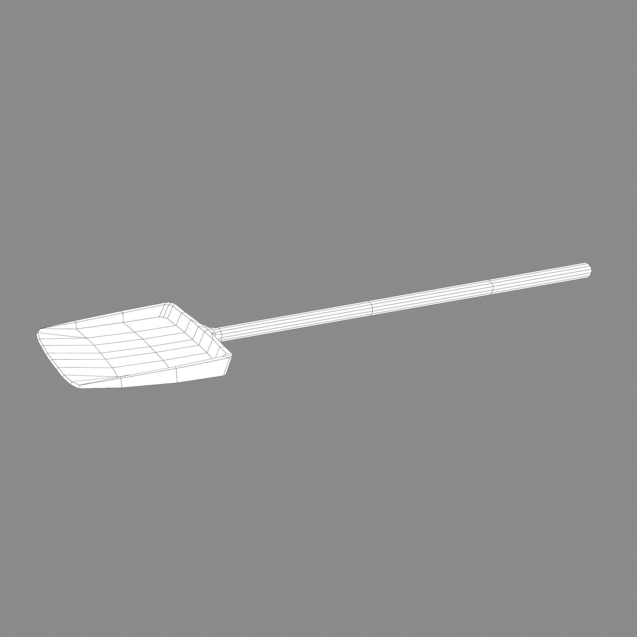 Small Coal Shovel  Low-poly 3D model_30
