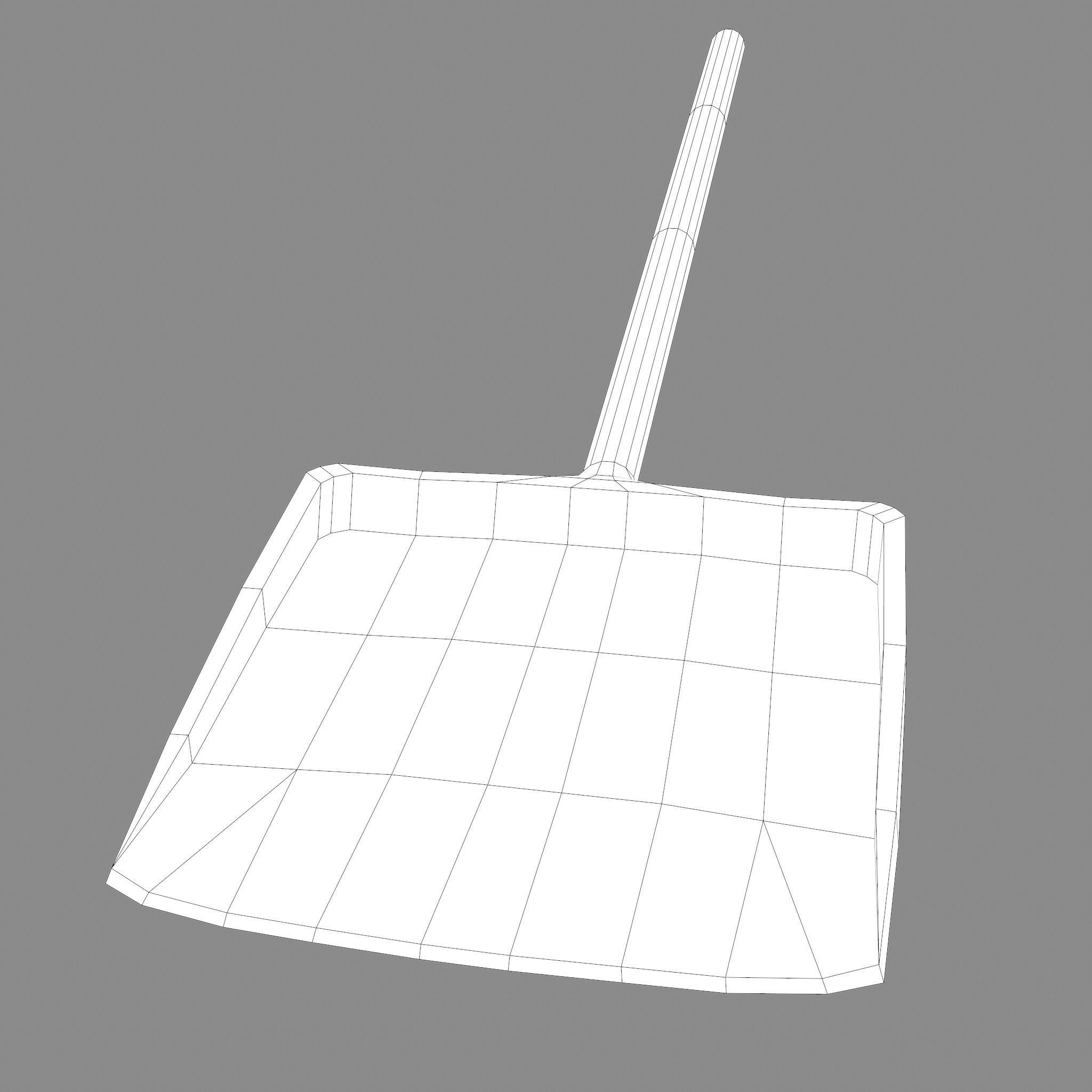 Small Coal Shovel  Low-poly 3D model_24