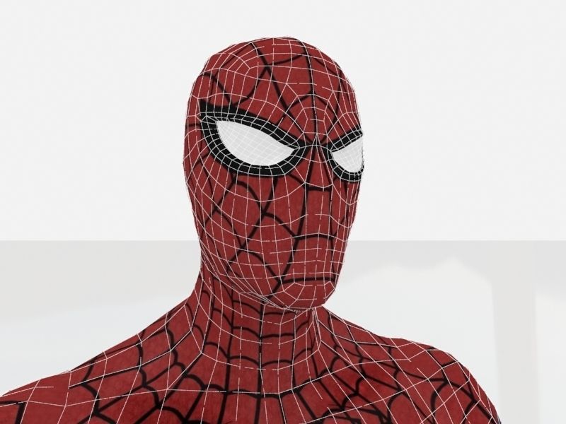 Spider Man low Low-poly 3D model_5