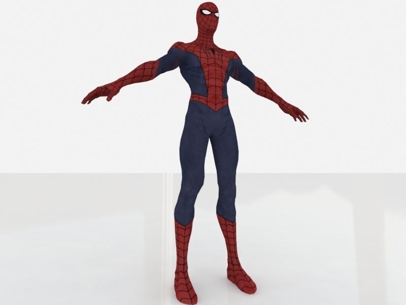 Spider Man low Low-poly 3D model_9