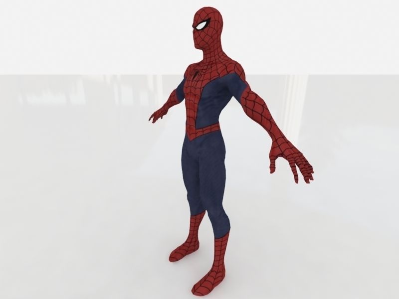 Spider Man low Low-poly 3D model_1