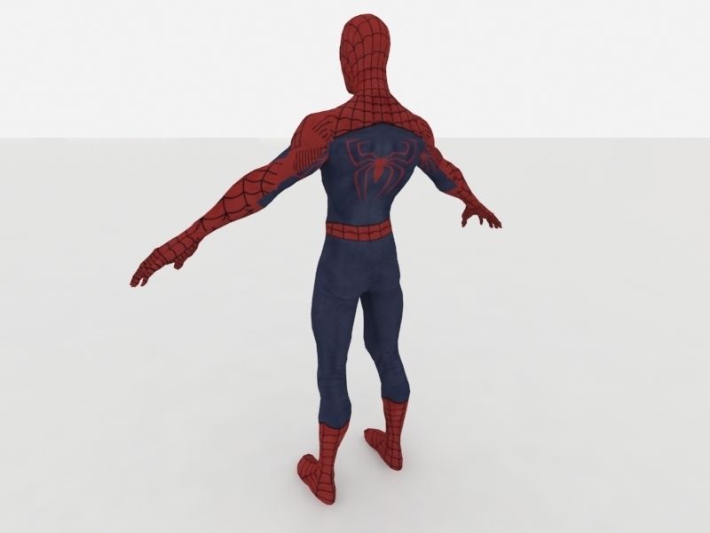 Spider Man low Low-poly 3D model_3