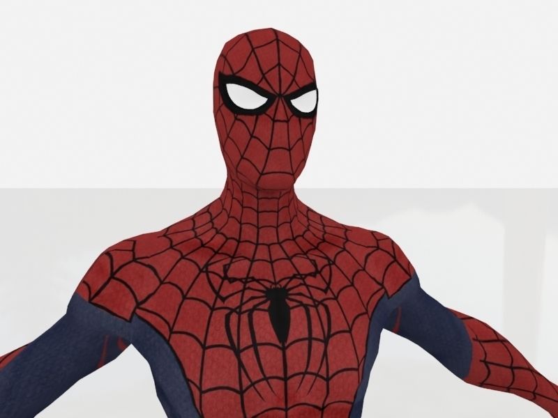 Spider Man low Low-poly 3D model_4