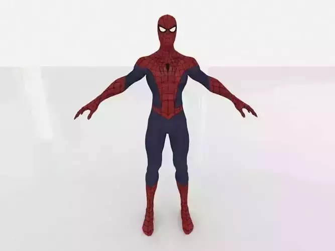 Spider Man low Low-poly 3D model