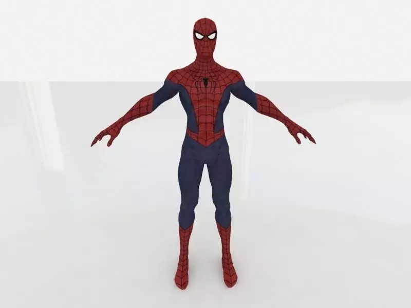 Spider Man low Low-poly 3D model_0