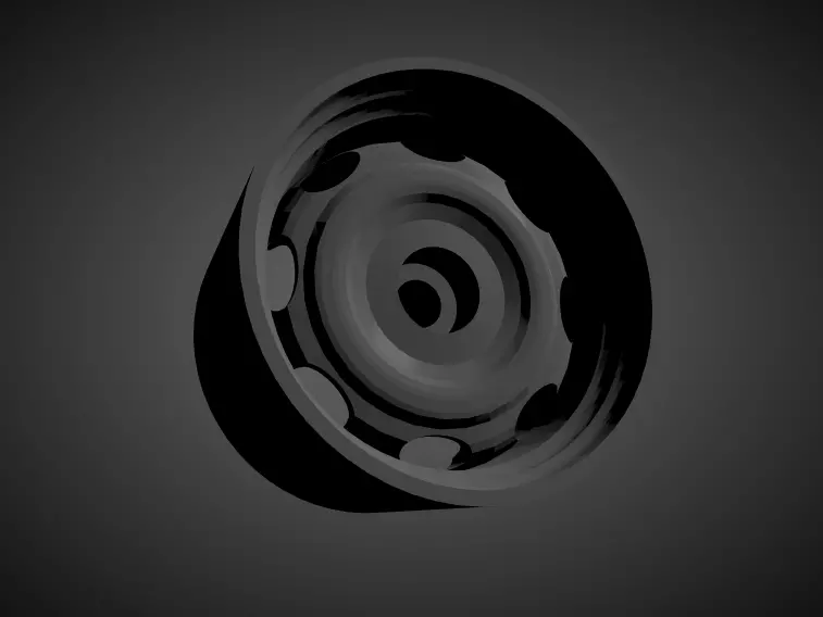 Steelies rims with brakes and tires for Hot Wheels 3D print model_0