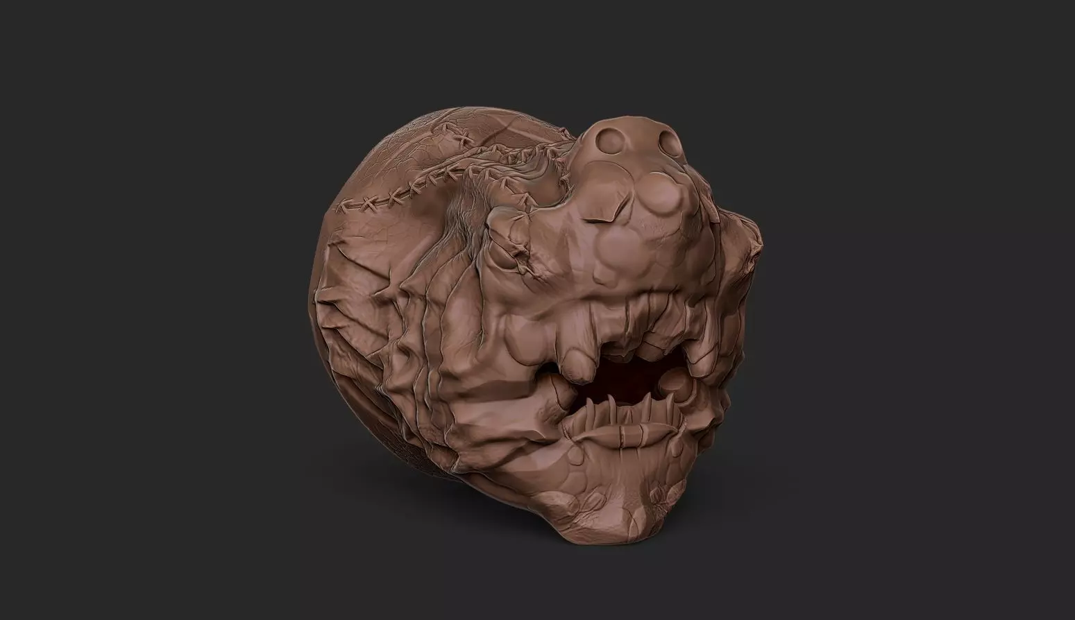 head monster orc 3D print model