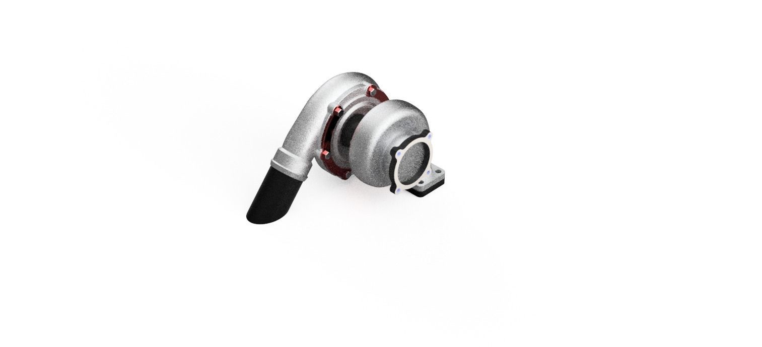 1to10 RC Turbo and Airfilter Combination Full 3D print model_9