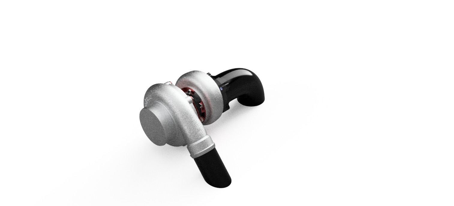 1to10 RC Turbo and Airfilter Combination Full 3D print model_8