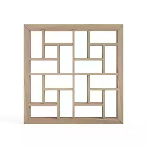 Ajirokuzushi wooden frame with squares