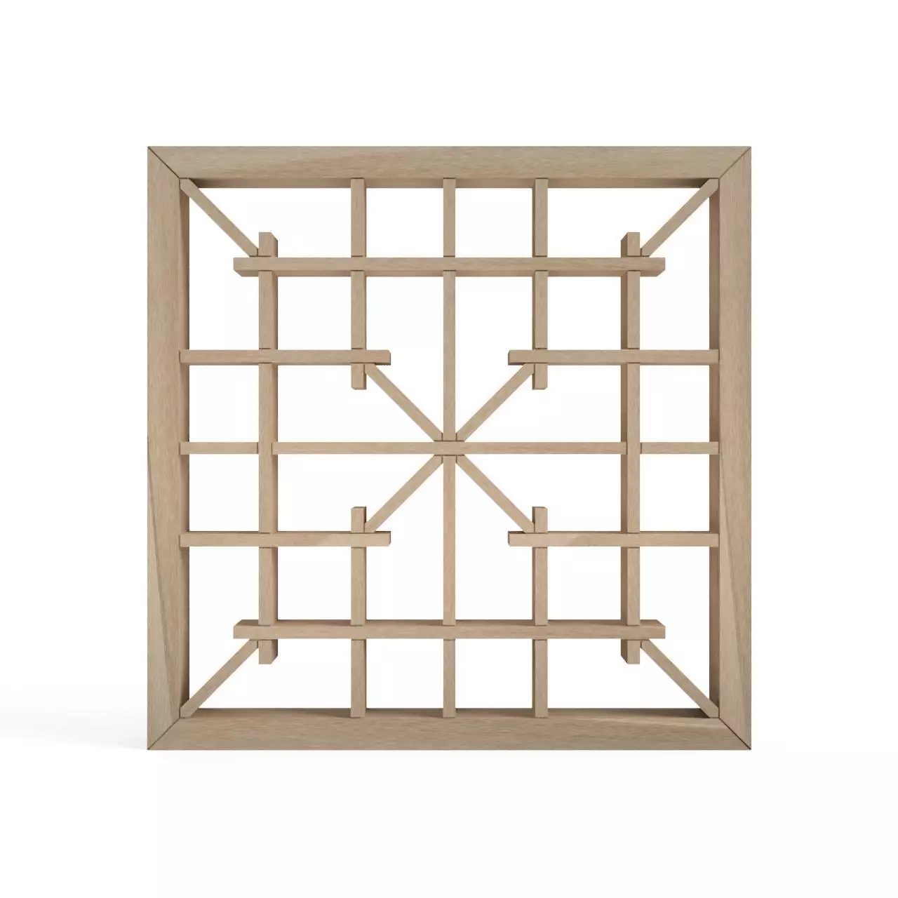 Shokkoizutsutsunagi wooden lattice design 3D print model_0