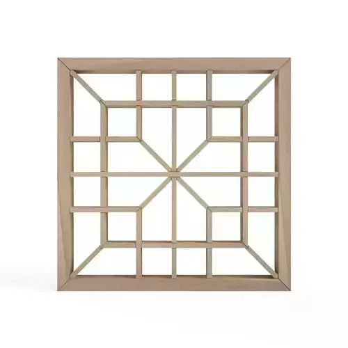 Shokkokadotsunagi wooden frame with squares