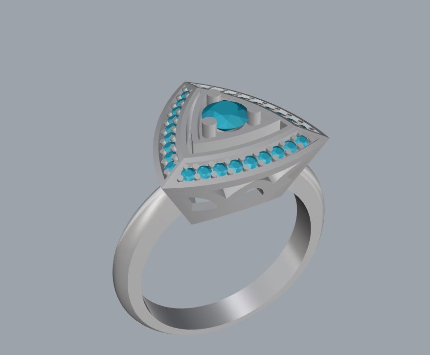 Ring and Earrings 125 3D print model_12