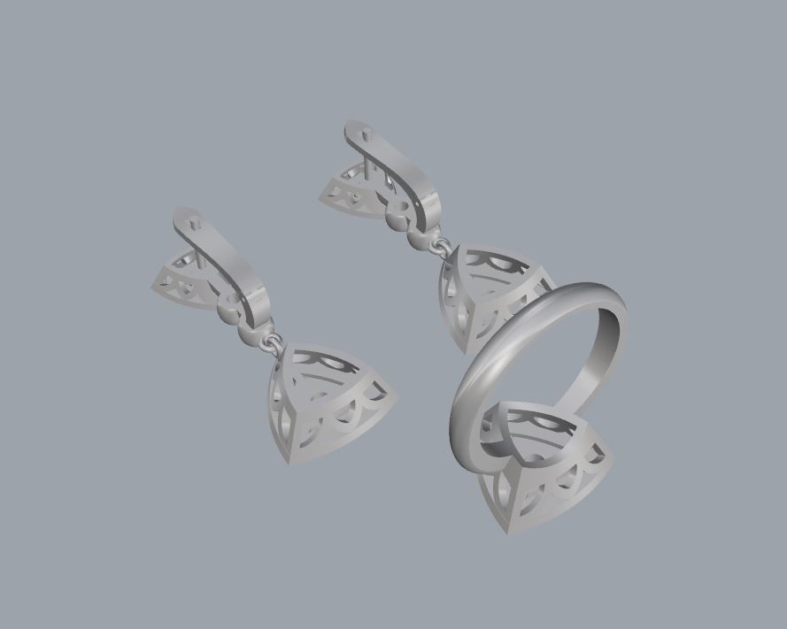 Ring and Earrings 125 3D print model_11