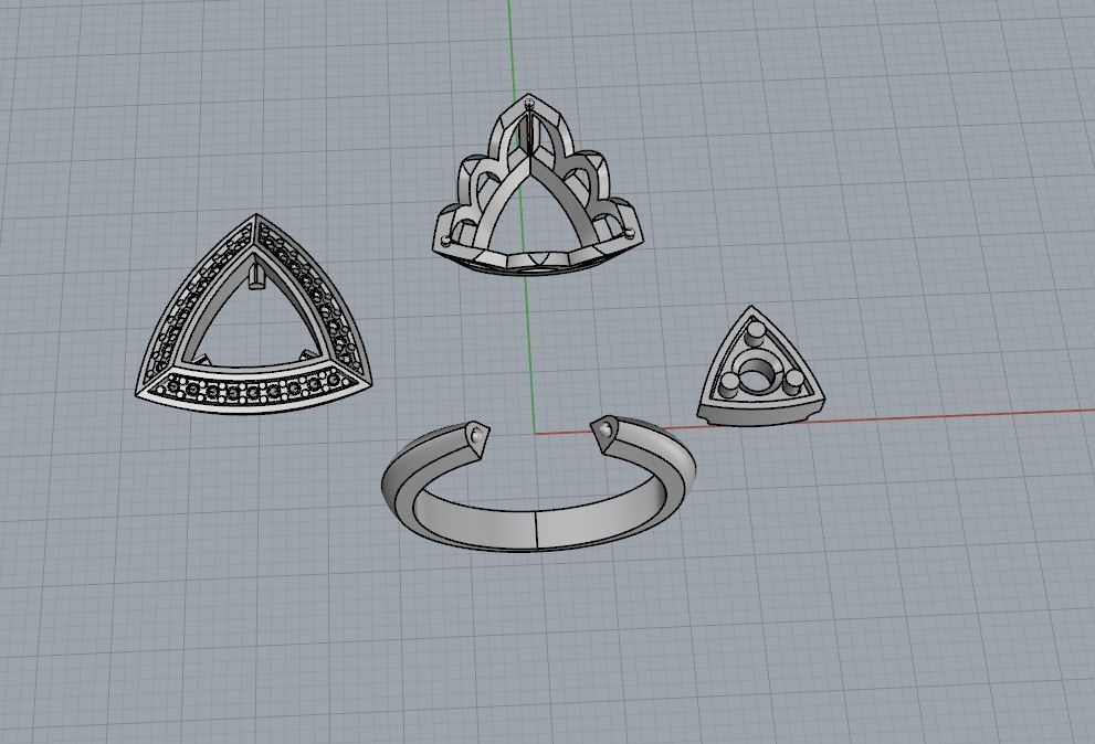 Ring and Earrings 125 3D print model_17