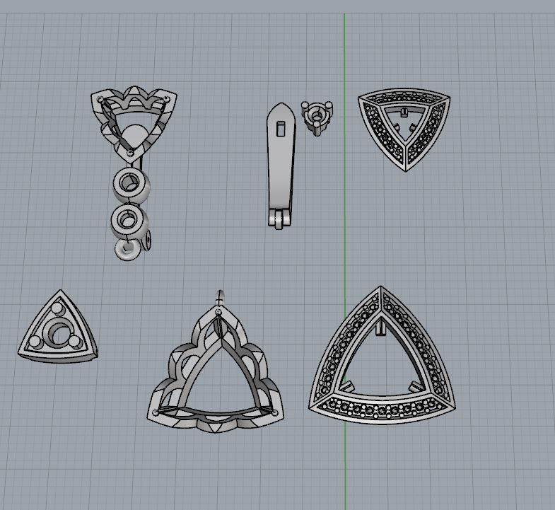 Ring and Earrings 125 3D print model_5