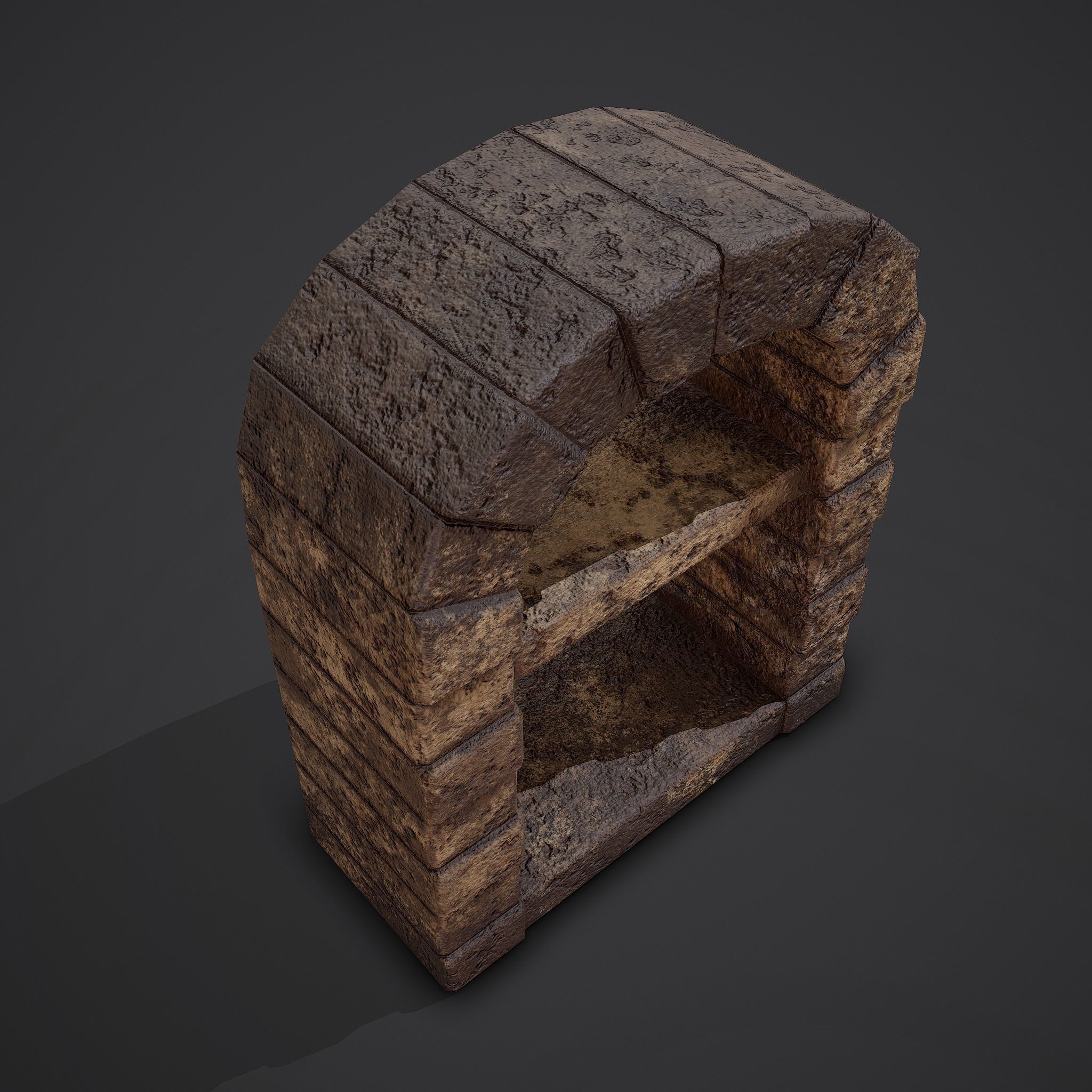 Medieval Bakers Oven  Low-poly 3D model_4