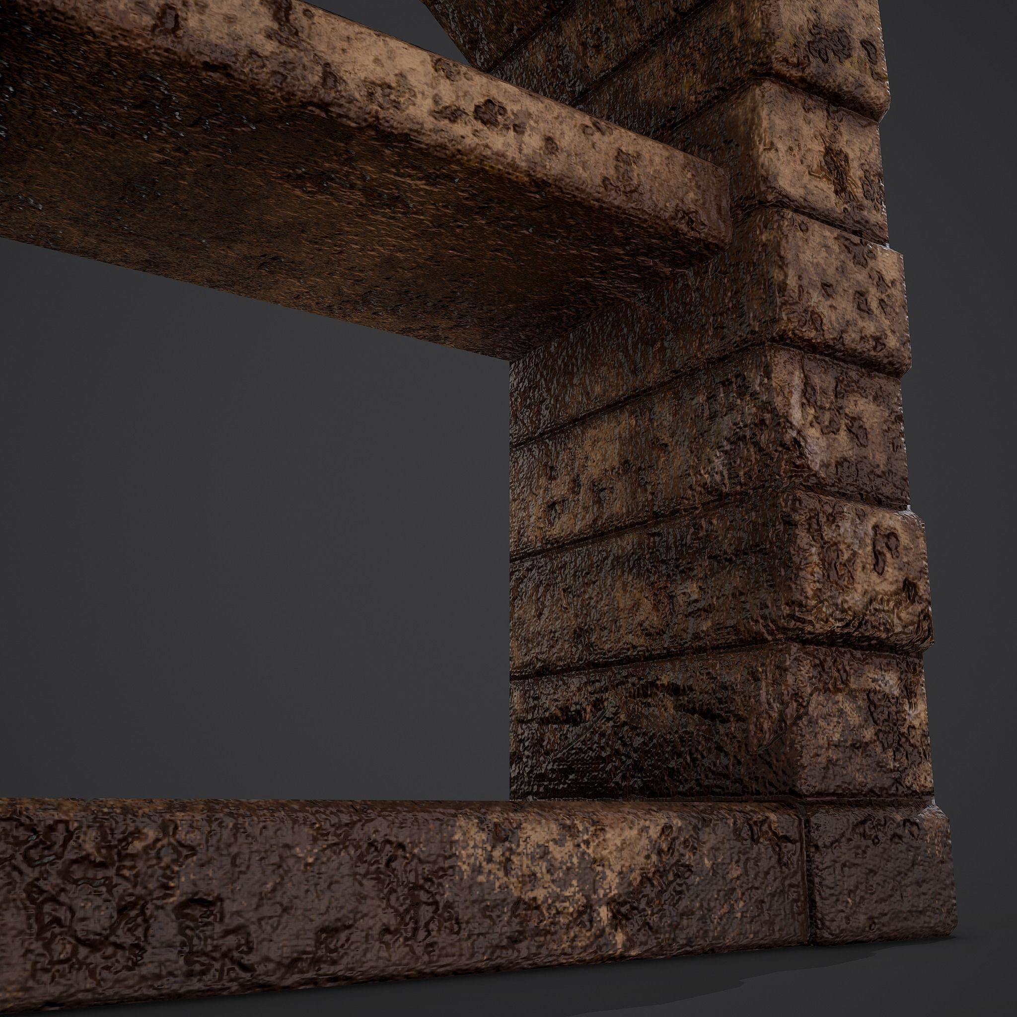 Medieval Bakers Oven  Low-poly 3D model_12