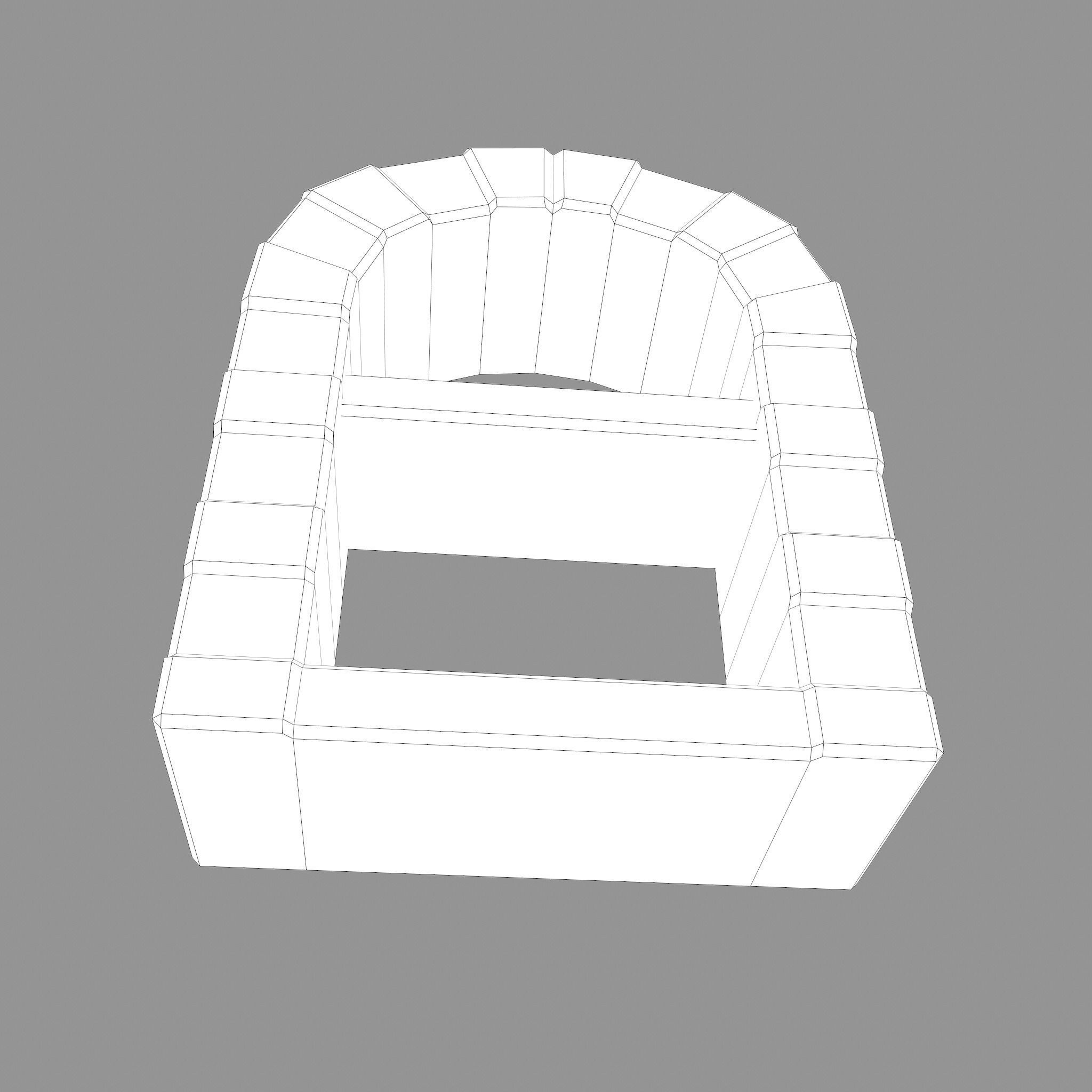 Medieval Bakers Oven  Low-poly 3D model_27