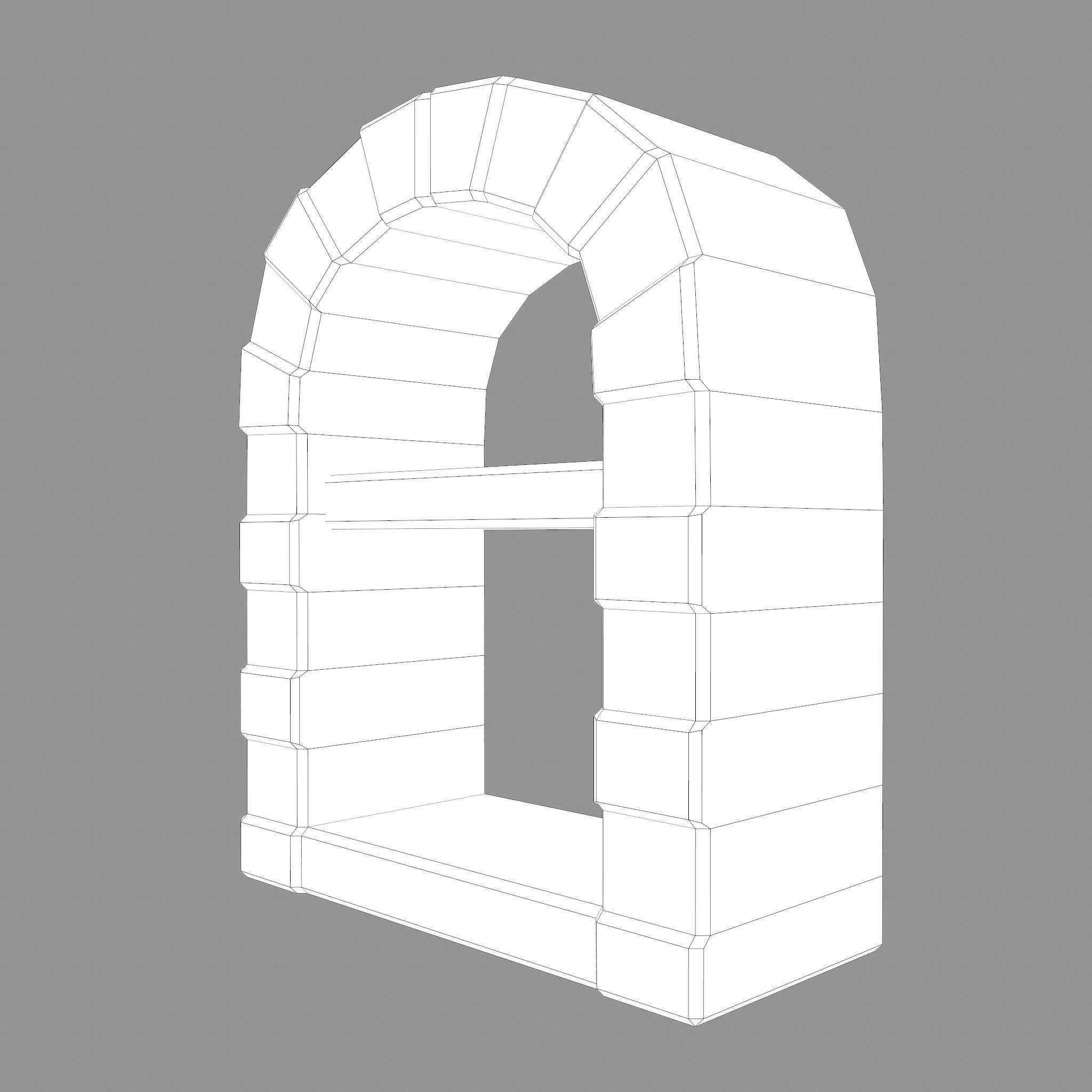 Medieval Bakers Oven  Low-poly 3D model_24