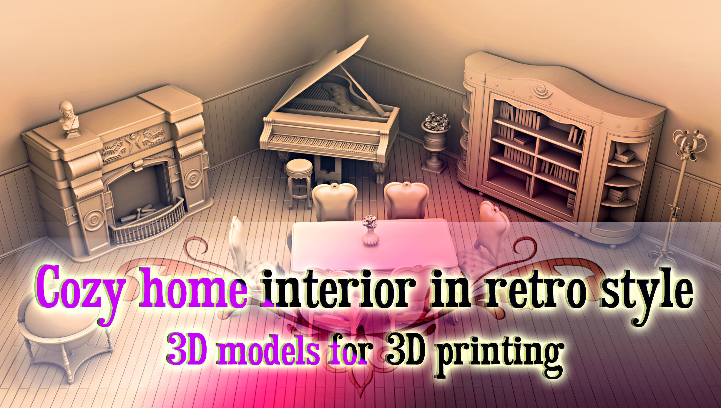 Home interior 3D print model_30