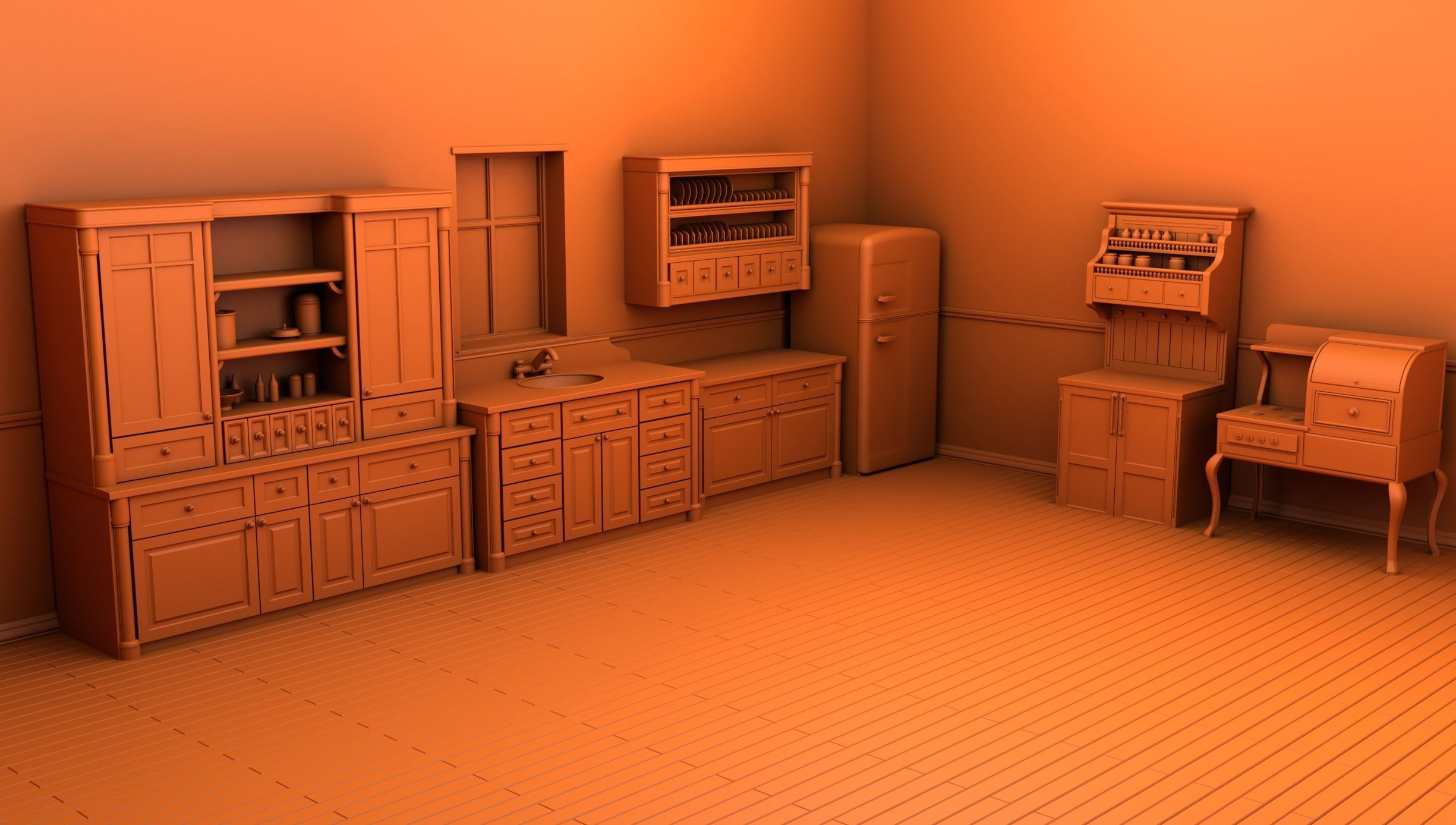 Home interior 3D print model_44