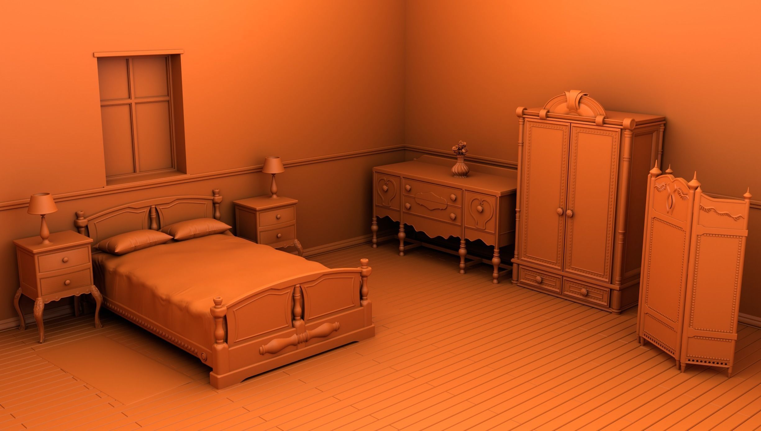 Home interior 3D print model_28