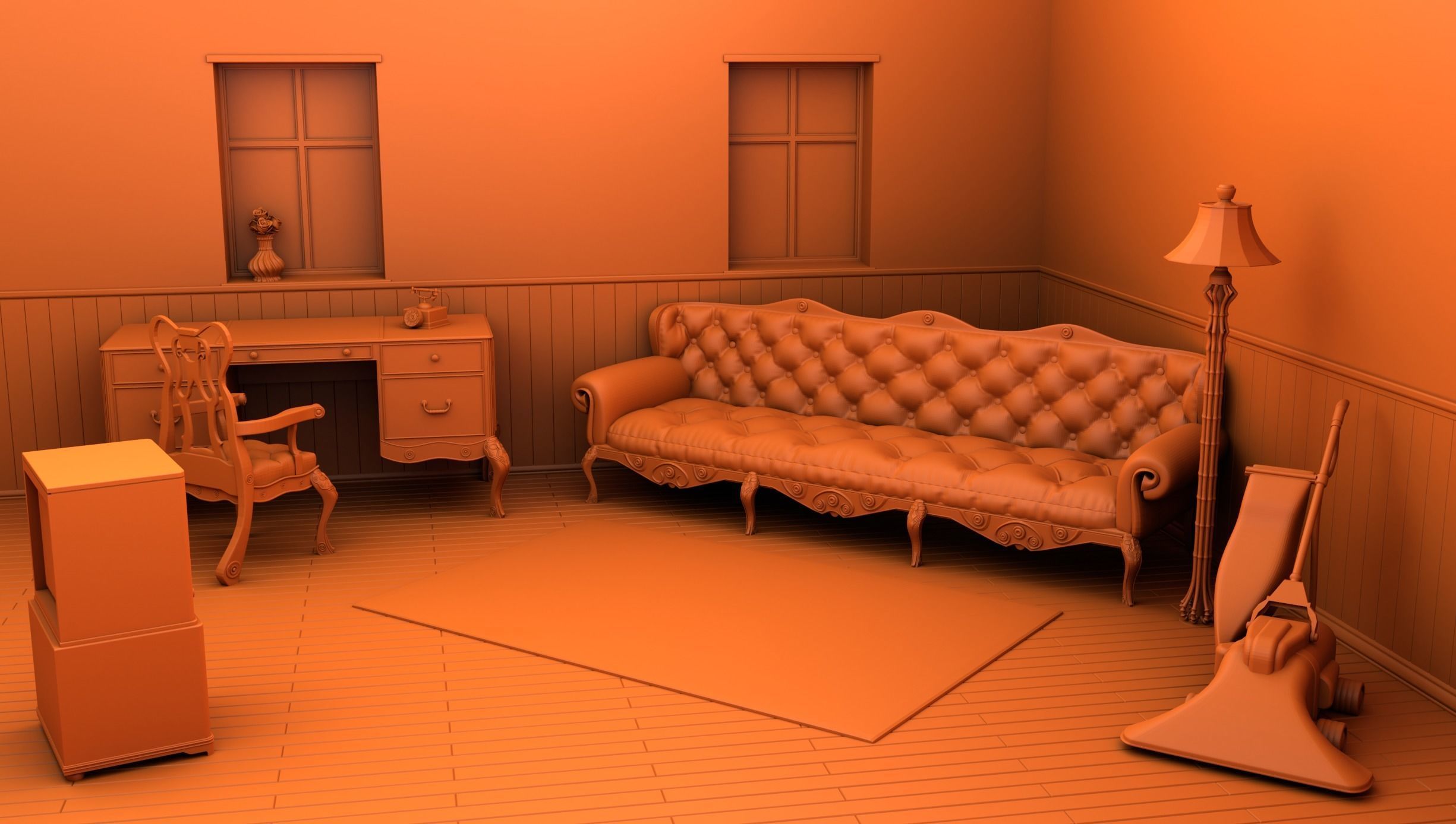 Home interior 3D print model_48