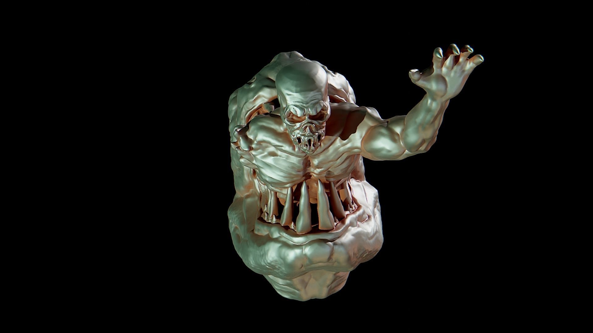 Nightmare zombie 3D print model_8