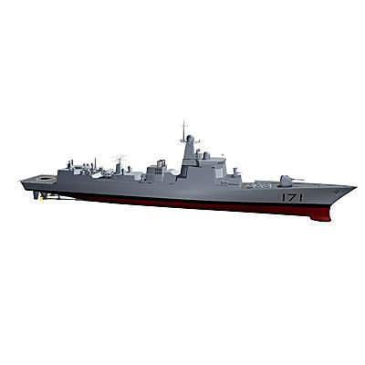 Chinese Navy DDG-171 Type 052C Destroyer C4D