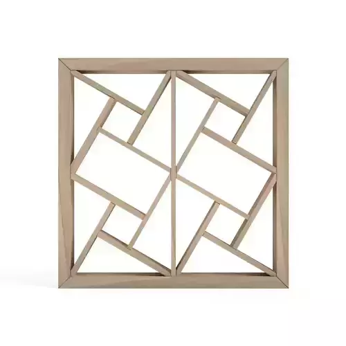 Ajiromanji geometric wall sconce 3D print model