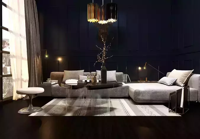 Living Room Free 3D model
