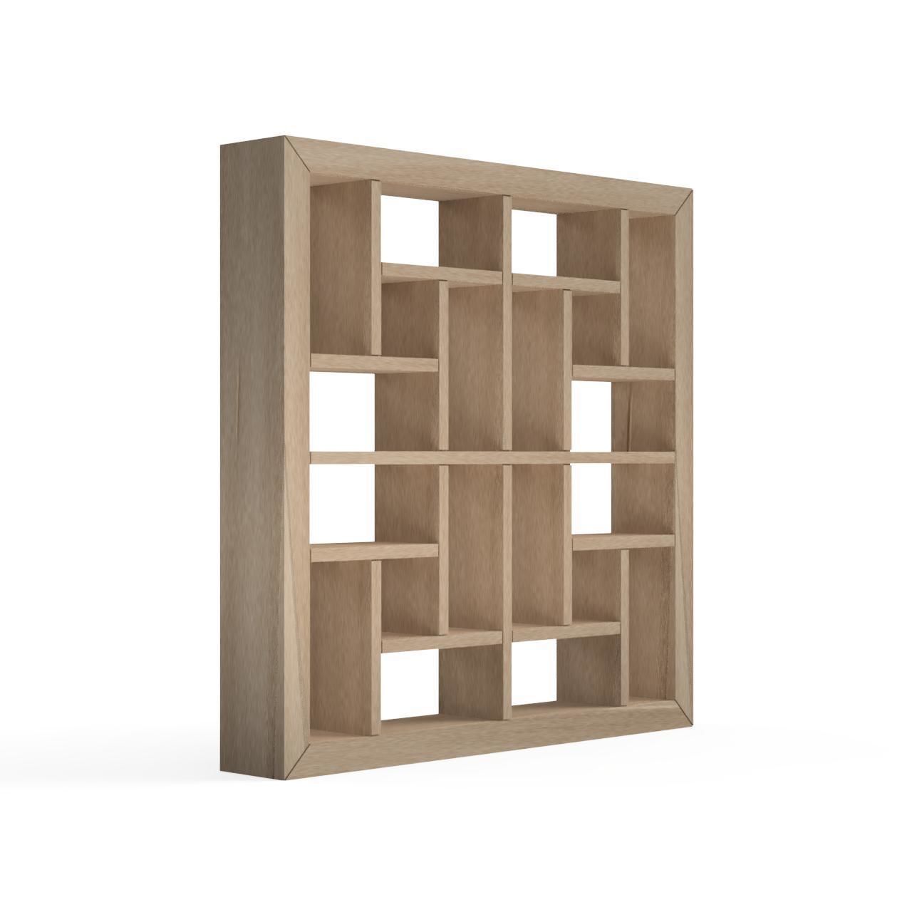 Yotsumekuzushi wooden frame with squares 3D print model_2