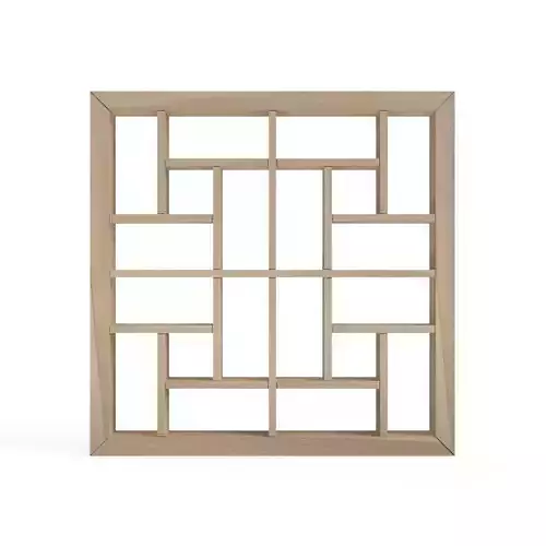 Yotsumekuzushi wooden frame with squares 3D print model